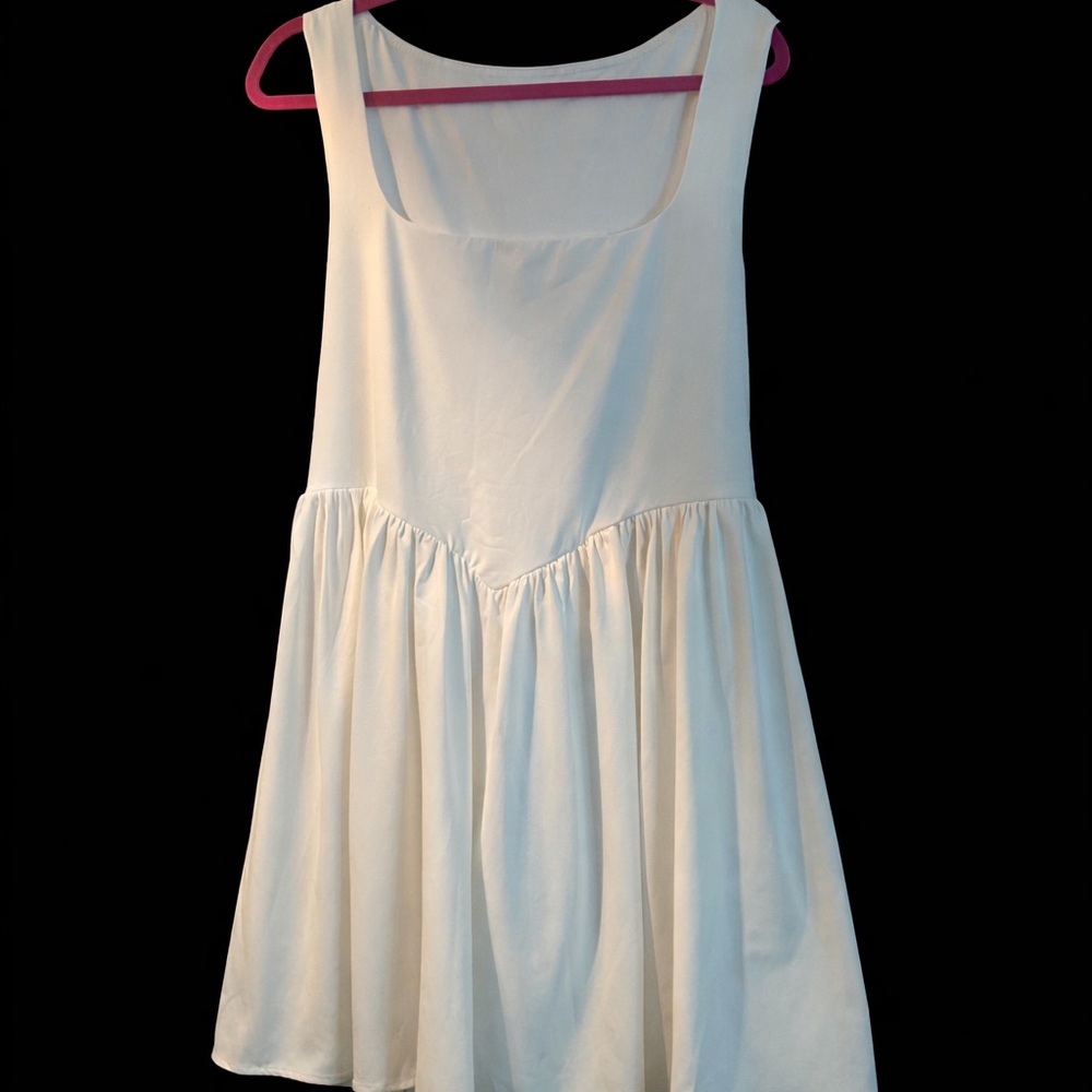 Women's Elegant White Mini Dress